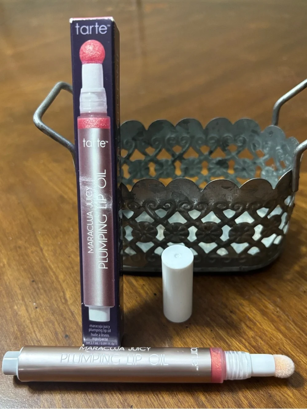 tarte Maracuja Juicy Plumping Lip Oil in Shimmering Rose